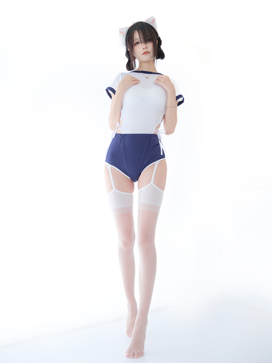 五更百鬼 舰长 体操服 猫耳 [25P-152M]-迷耳社