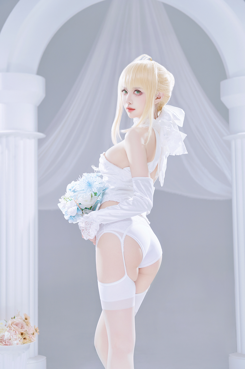 Shika小鹿鹿 FGO Saber花嫁[22P-284M]-迷耳社