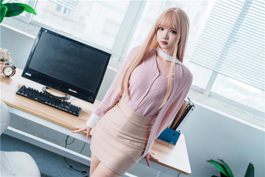 雪晴Astra 金发职人OL[59P1V-1.82GB]-迷耳社